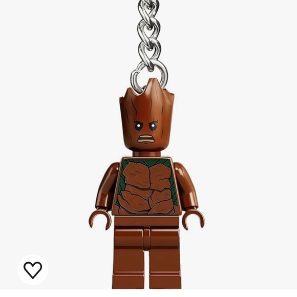 Groot Lego Marvel Guardians of the Galaxy Minifigure Keychain - Picture 1 of 3